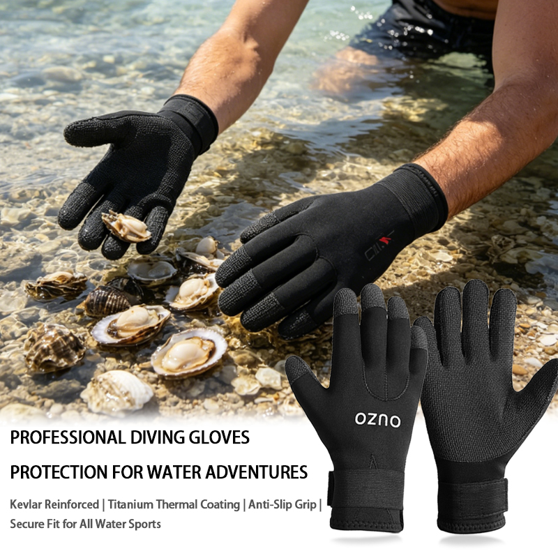 Wetsuit 3Mm Neoprene - 3mm CR Titan-beschichtete Tauchhandschuhe, Schnittfeste Rutschfeste