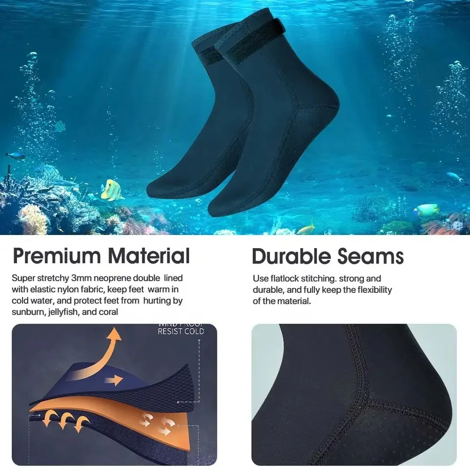 Neopren-Tauchsocken, 3 mm, Neo – Wetsuit 3Mm Neoprene Bewertung und Preis