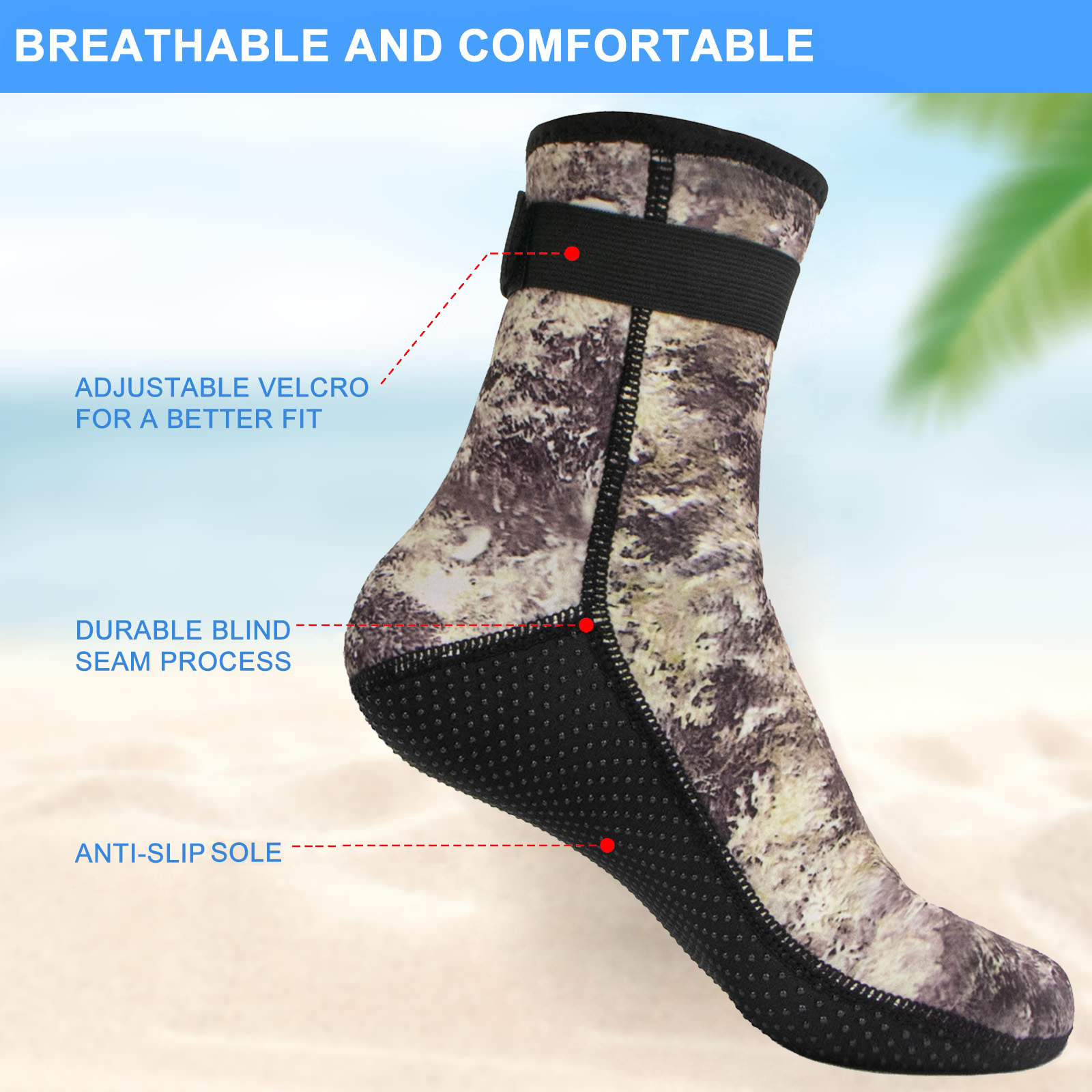 3 mm Neopren-Wassersocken, Tau – Wetsuit 3Mm Neoprene Bewertung und Preis